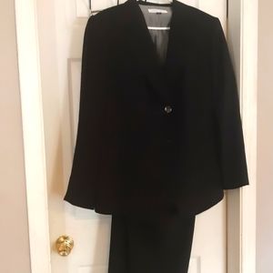 Tahari ASL Suit Jacket and Pants Designer Navy Blue Women's Size 18W